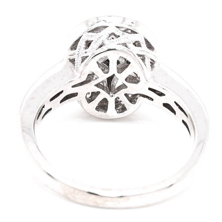 14KT White Gold 0.25CTW Diamond Celebration Ring.