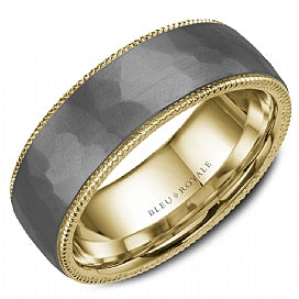 Bleu Royale  14KT Yellow Gold & Tantalum Wedding Band.