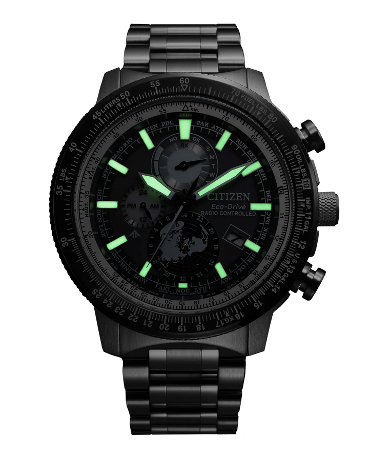 Citizen Promaster Geo Trekker 46mm Chronograph Eco-Drive Watch. BY3006-53H