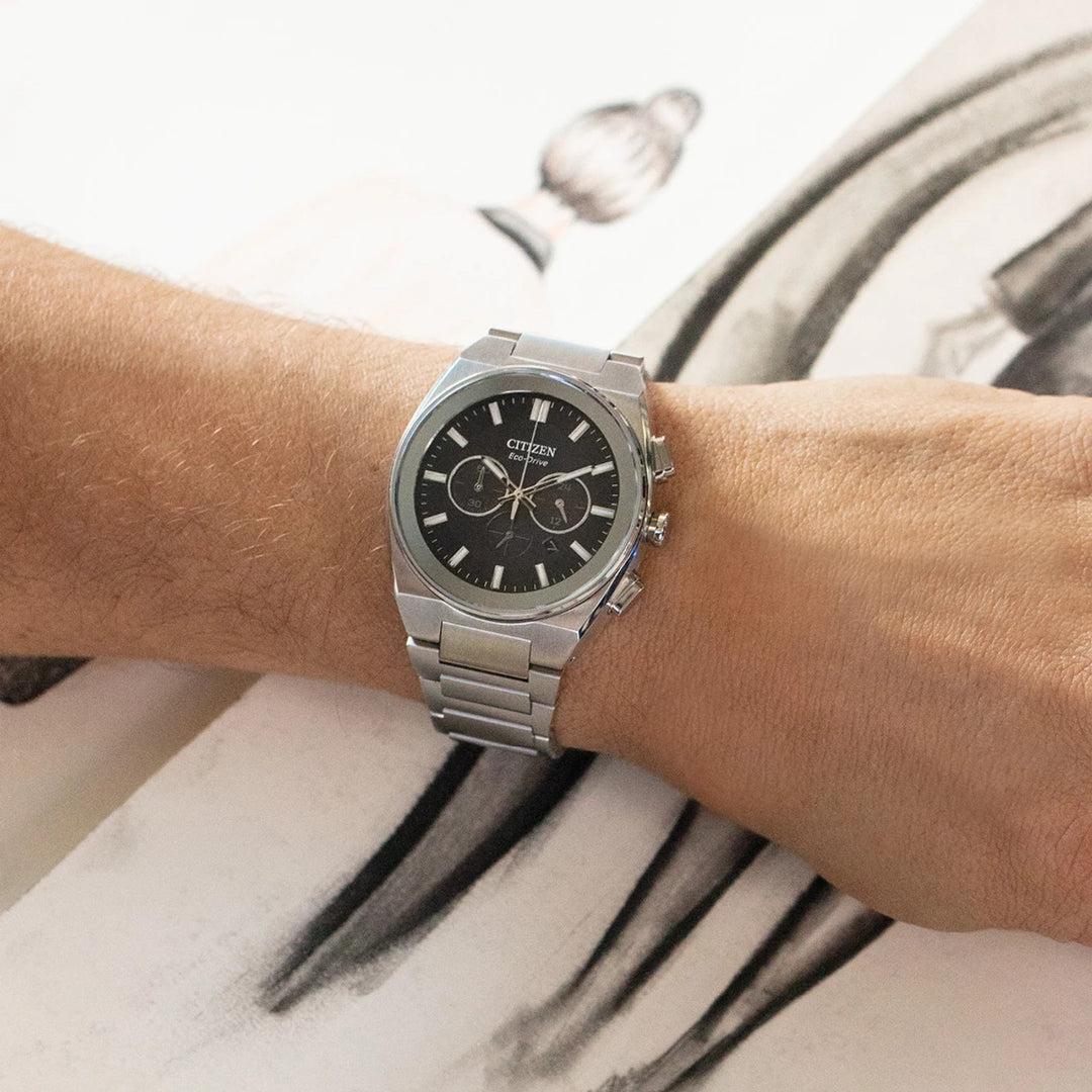 Citizen Axiom SC 43mm Eco-Drive Chronograph Watch. CA4580-50E.