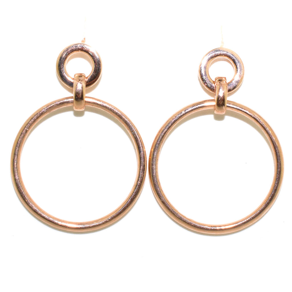Belle & Jules 14KT Rose Gold Dangle Earrings.