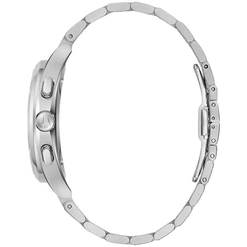 Bulova Curve 44mm Automatic Chronograph Watch. 96A297.