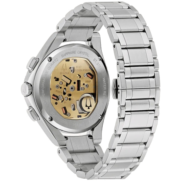 Bulova Curve 44mm Automatic Chronograph Watch. 96A297.