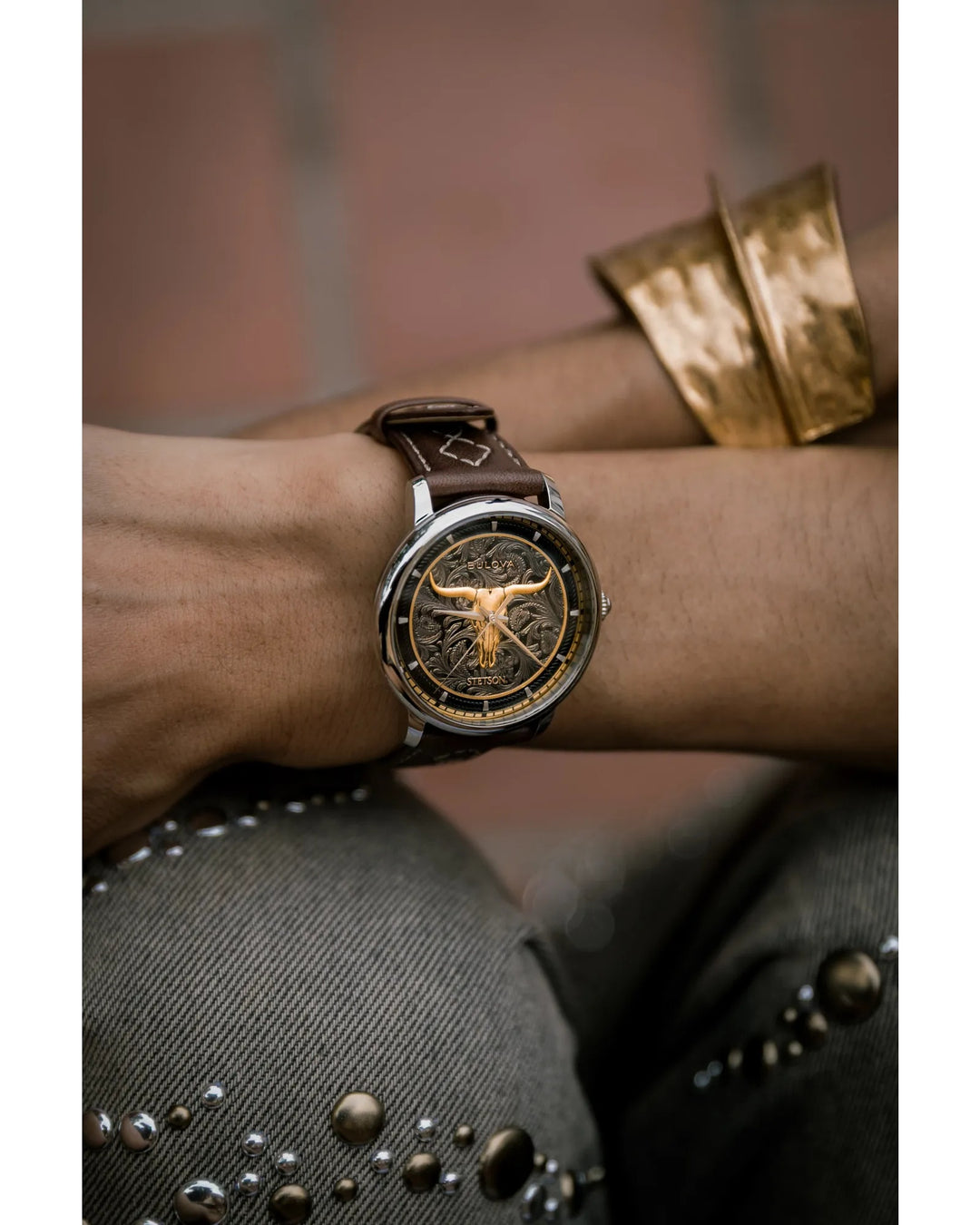 Bulova Longhorn 39mm Automatic Watch 