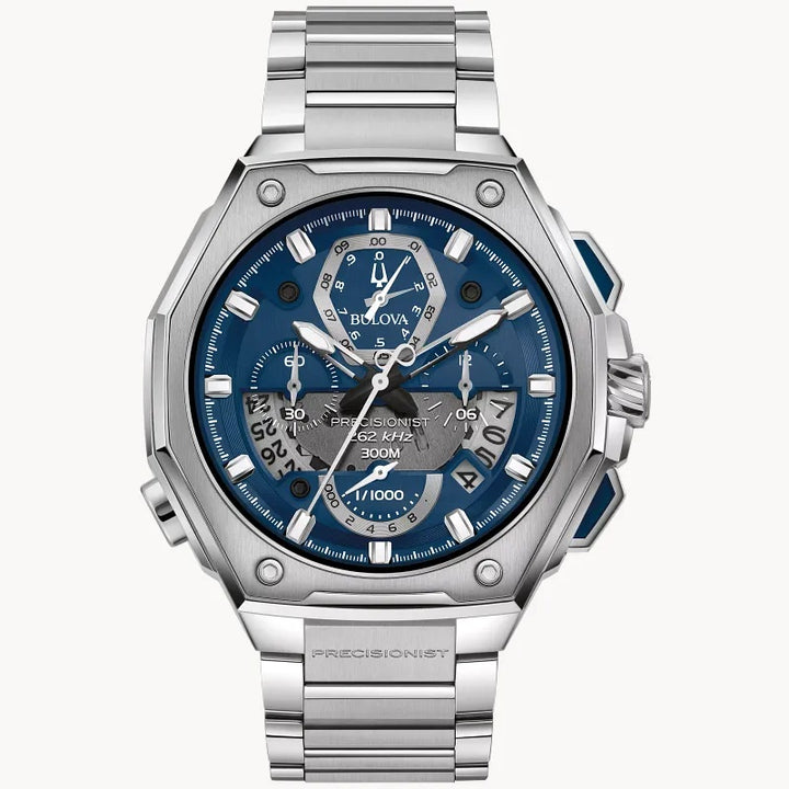 Bulova Precisionist Chronograph 44.5MM High Performance Quartz Watch. 96B349