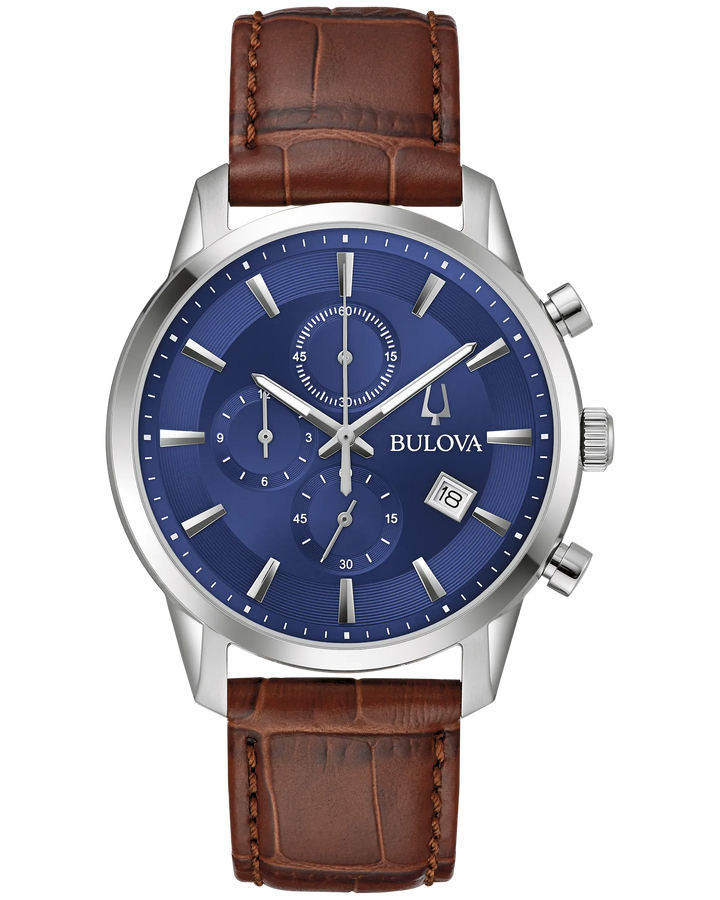 Bulova Sutton 41mm Chronograph Quartz Watch. 96B402