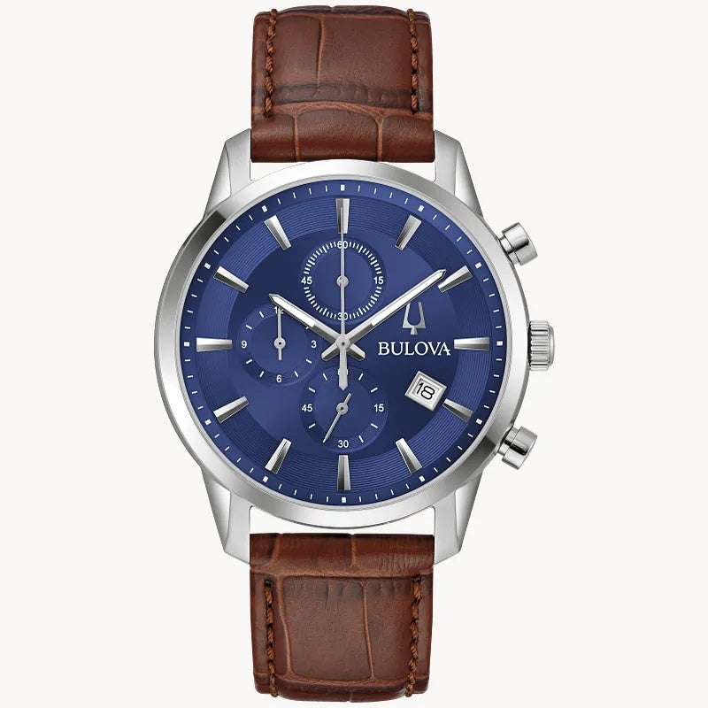 Bulova Sutton 41mm Quartz Watch. 96B402