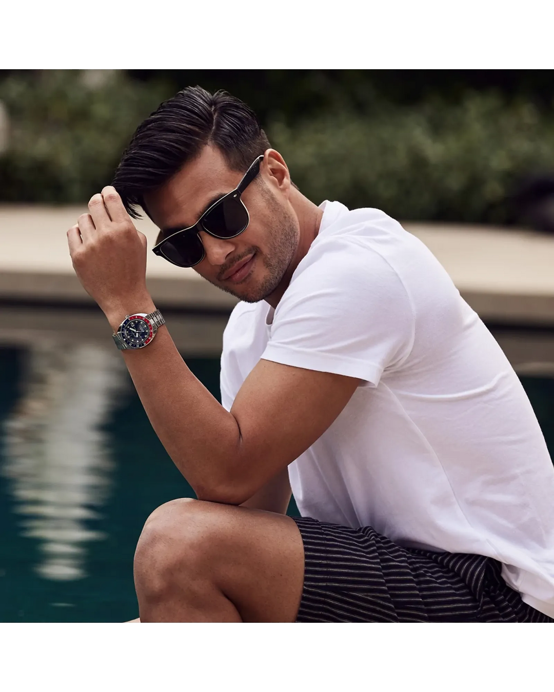 Bulova Oceanographer GMT 41mm Automatic Watch. 96B405