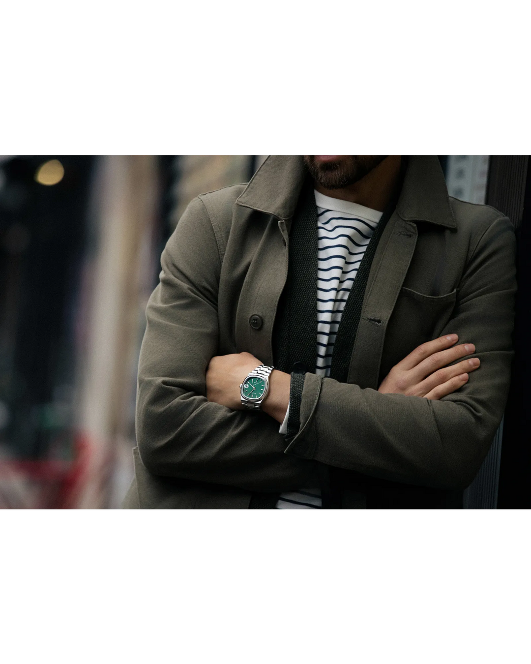 Bulova Super Seville 37.5mm Precionist Watch. 96B439

Green/Steel