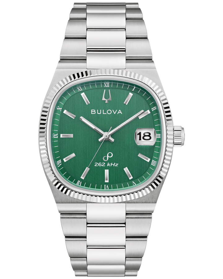 Bulova Super Seville 37.5mm Precionist Watch. 96B439

Green/Steel