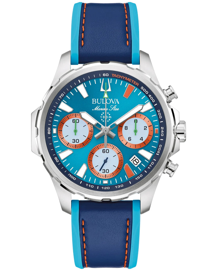 Bulova Marine Star E1 Team Miami 43mm Watch. 96B460