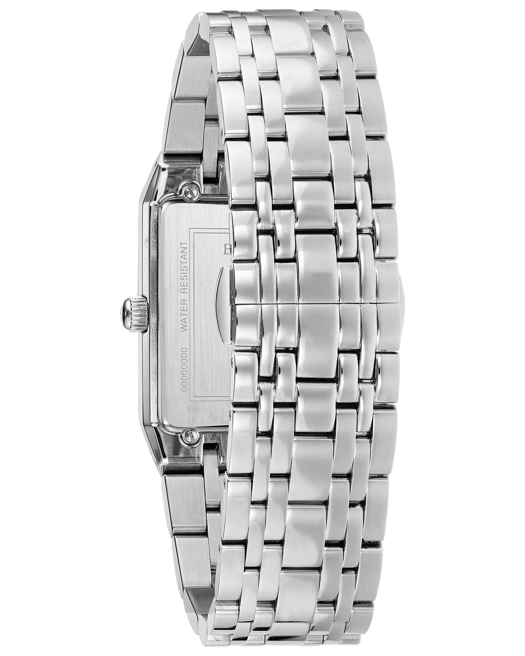 Bulova Quadra 30.5MM Quartz Watch. 96D145

Steel/Black/Diamonds