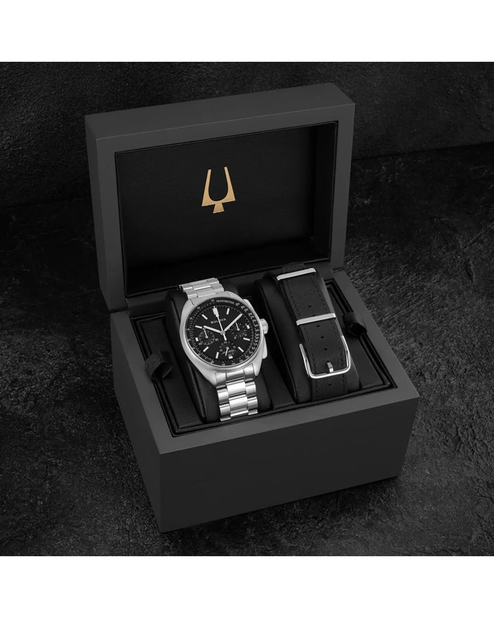 Bulova Lunar Pilot 43.5mm Quartz Chronograph Watch 96K111