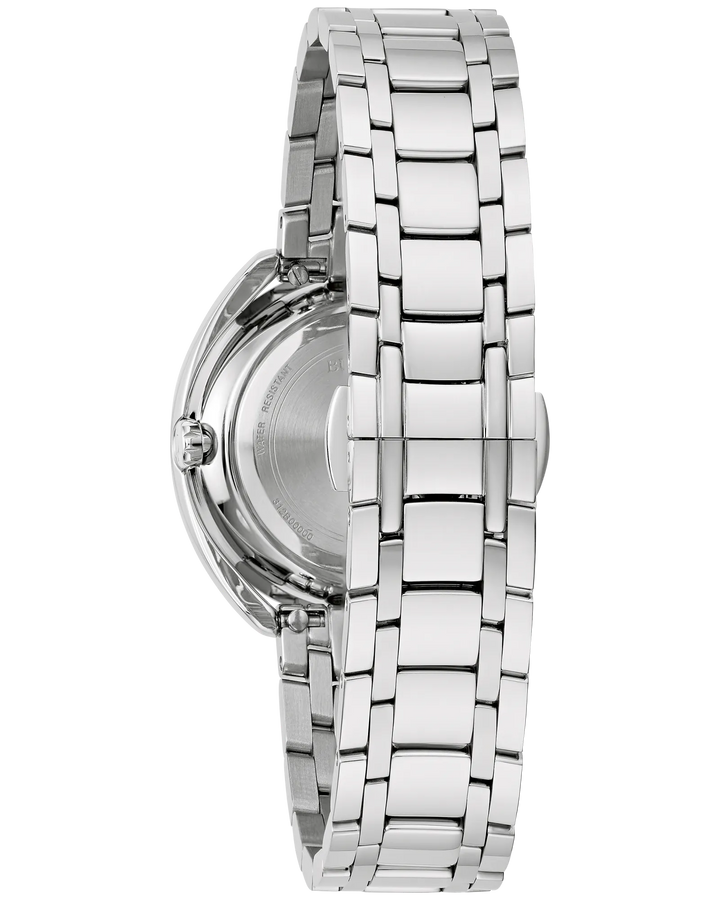 Bulova Duality 35mm Quartz Watch. 96X160
Steel/Blue/Diamond Dial.