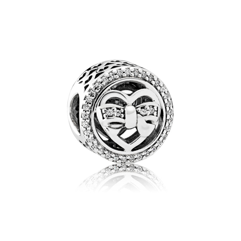 Pandora Loving Ties, Clear CZ Charm.