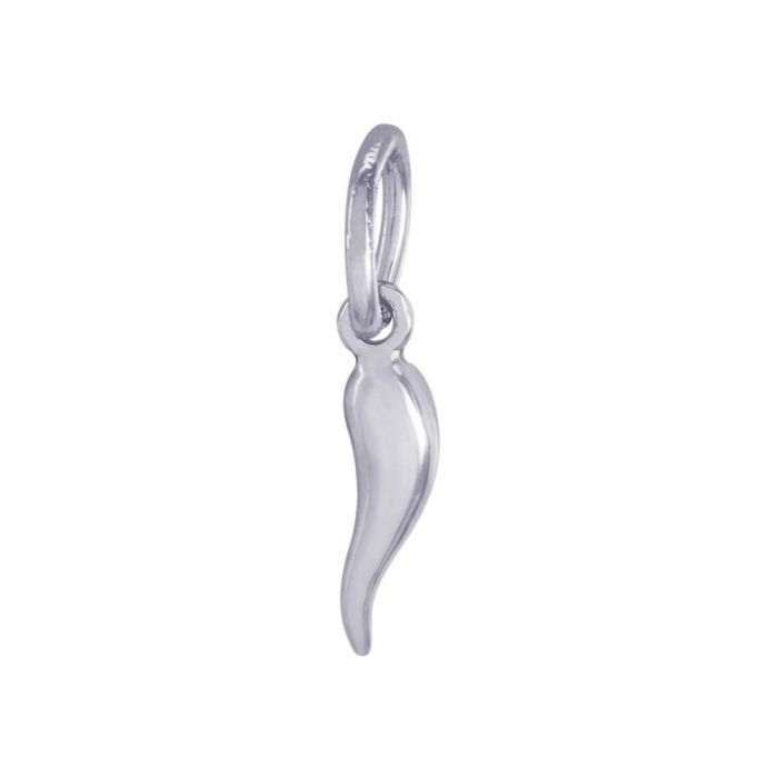 Rembrandt Sterling Silver Italian Horn Medium Charm.