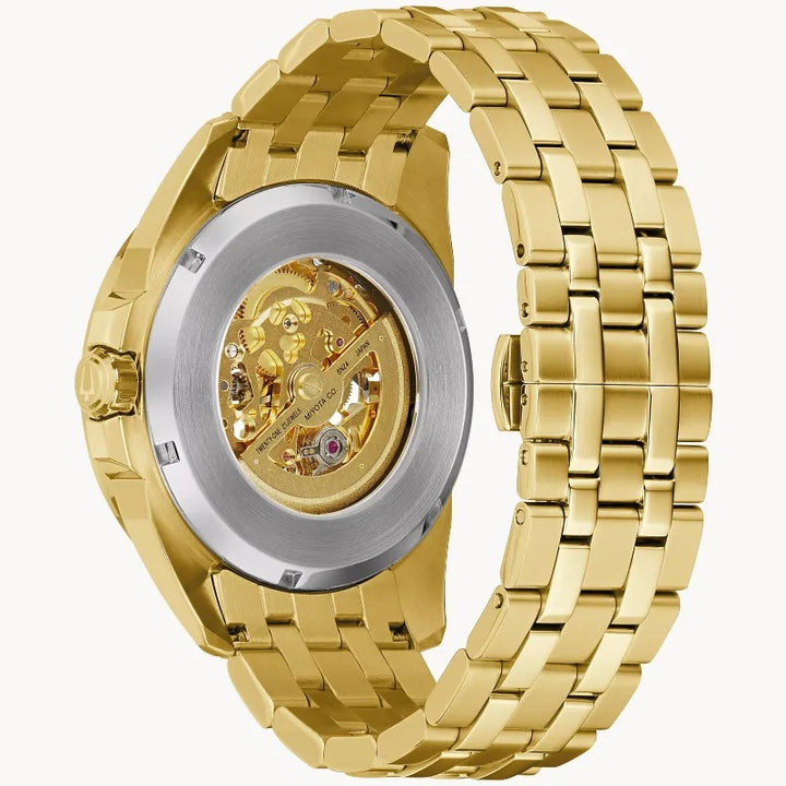 Bulova Sutton Gold Tone 43MM Automatic Watch. 97A162
