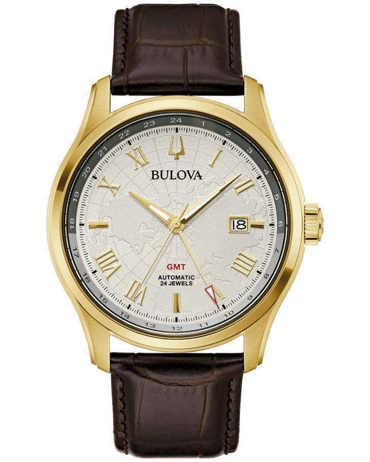 Bulova Wilton GMT 43mm Automatic Watch. 97B210