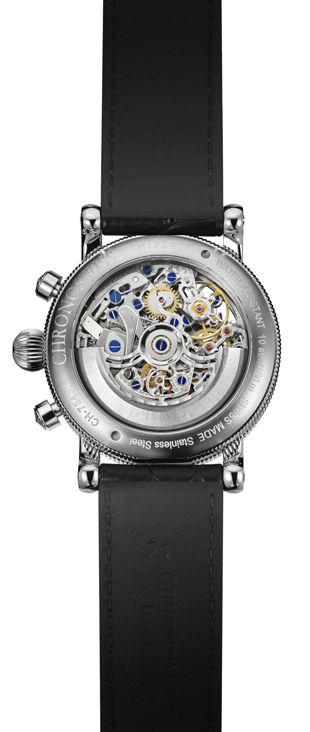 Chronoswiss Orus 41mm Chronograph Skeleton Automatic Watch. CH-7543.1S-SI/11-2