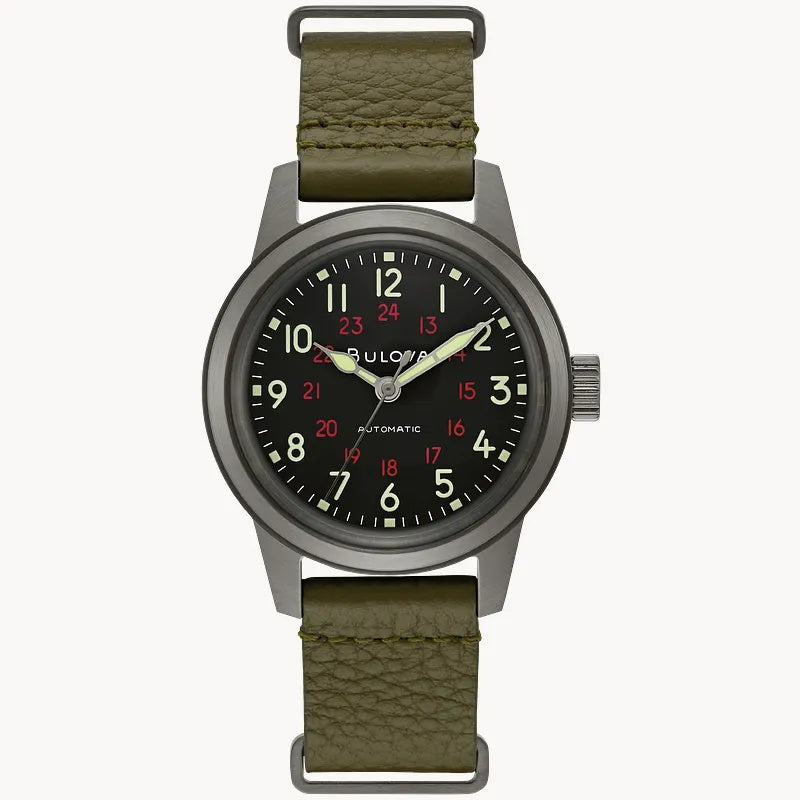 Bulova Hack 38MM Automatic Watch. 98A255