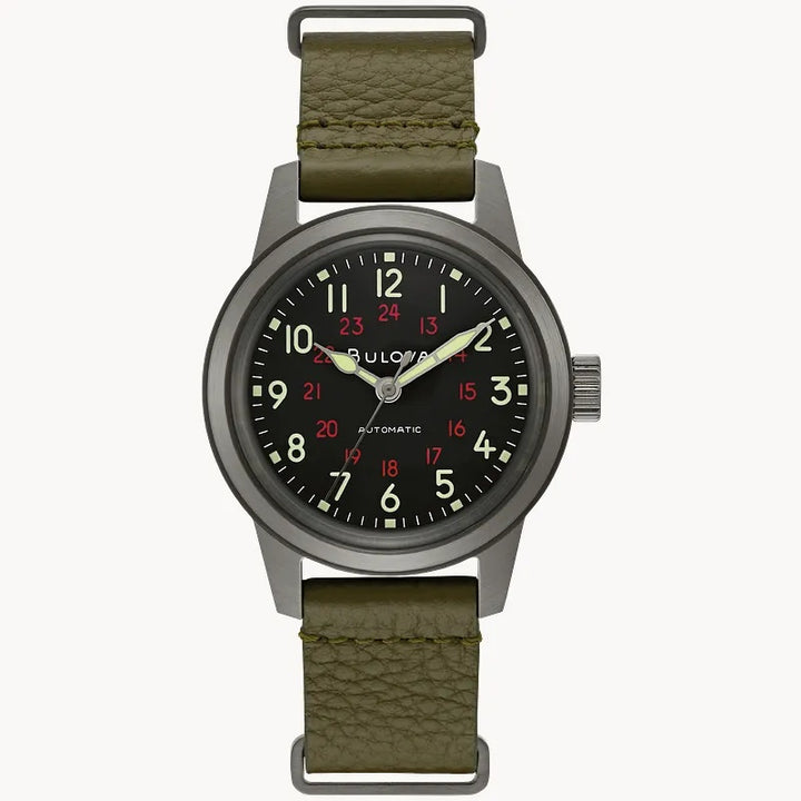 Bulova Hack 38MM Automatic Watch. 98A255