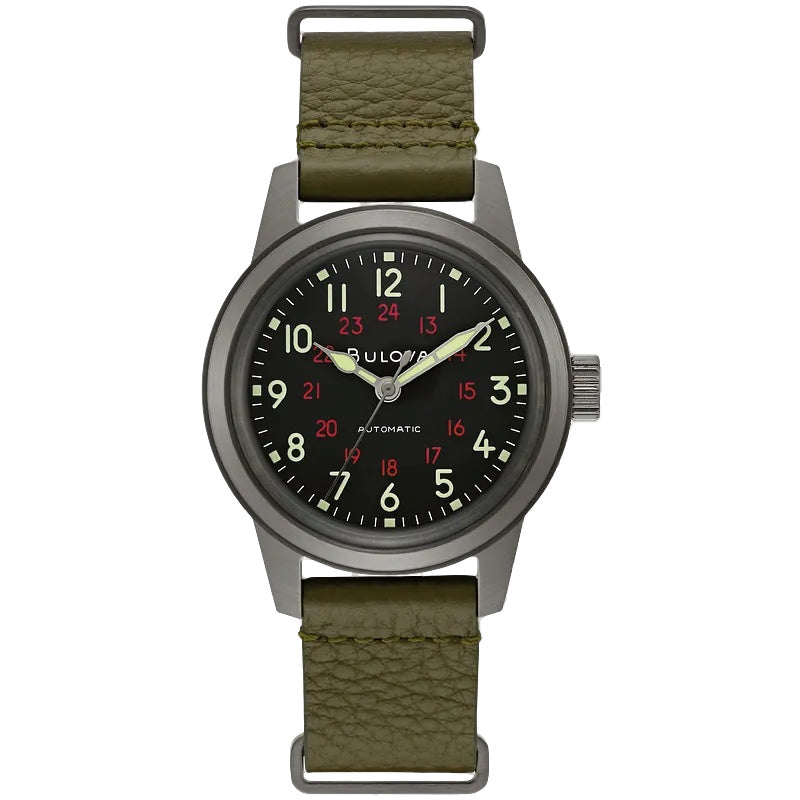 Bulova Hack 38MM Automatic Watch. 98A255
