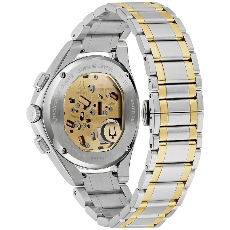 Bulova CURV 44mm High Performance Quartz Watch 98A301