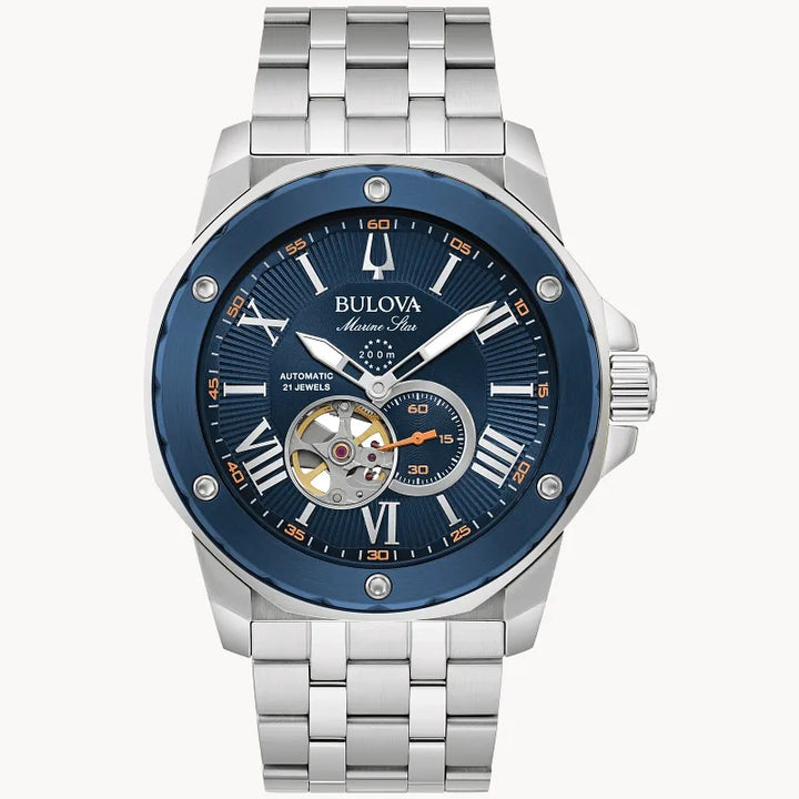 Bulova Marine Star 44mm Automatic Divers Watch. 98A302.