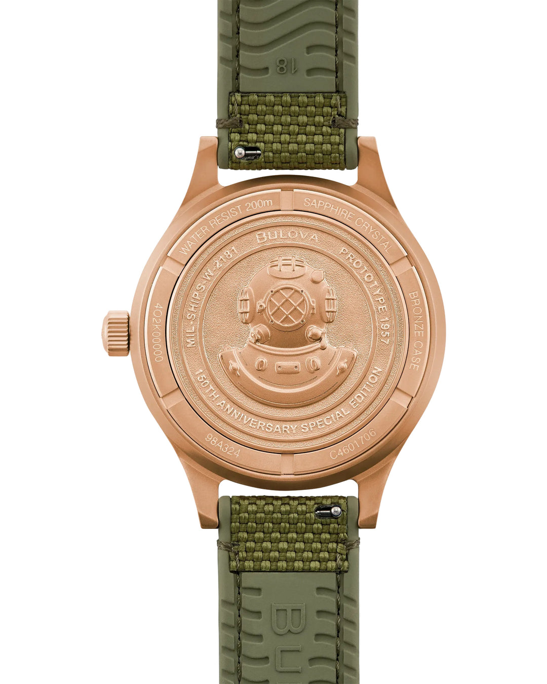 Bulova MIL SHIPS 41mm Automatic Watch 98A324