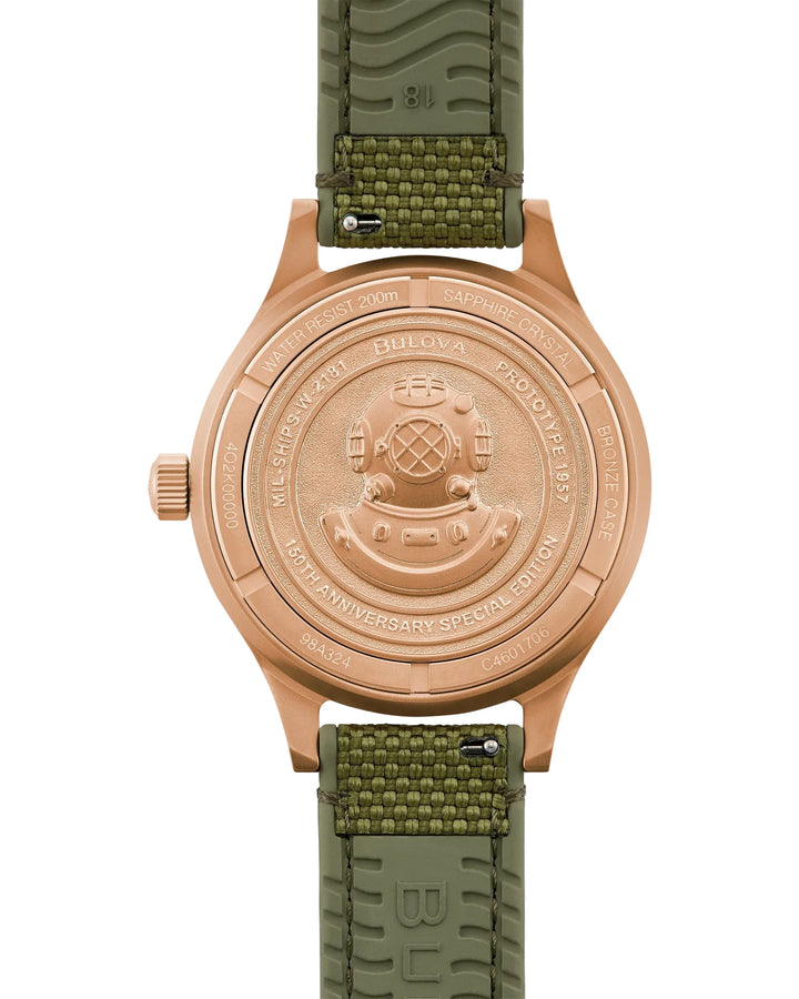 Bulova MIL SHIPS 41mm Automatic Watch 98A324