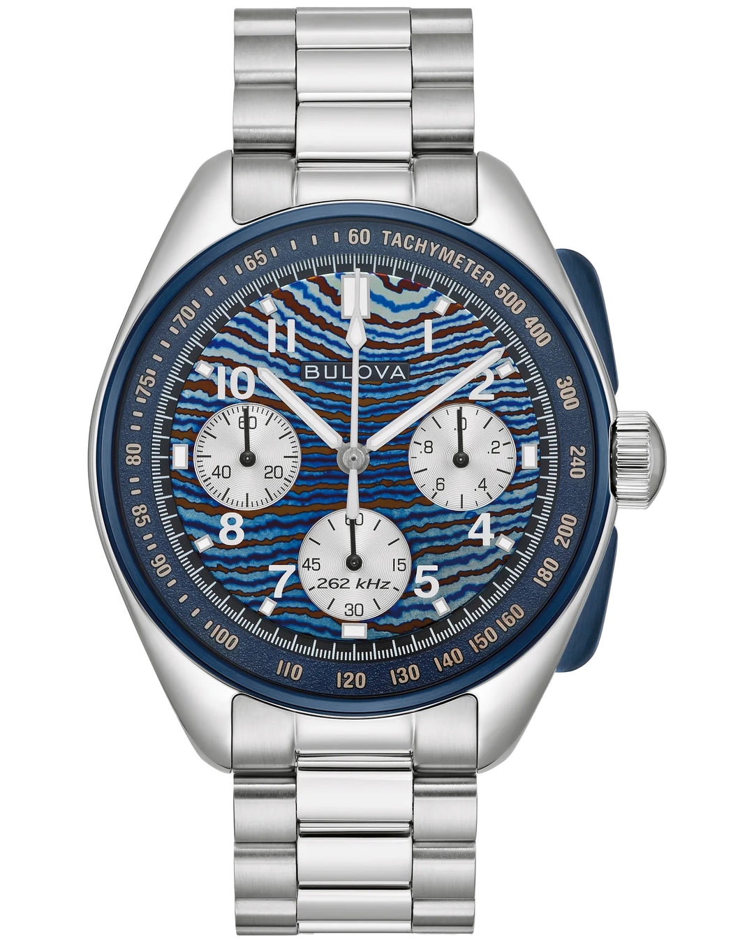 Bulova Lunar Pilot Timascus 150th Anniversay 43.5mm Quartz Chronograph Watch. 98A329