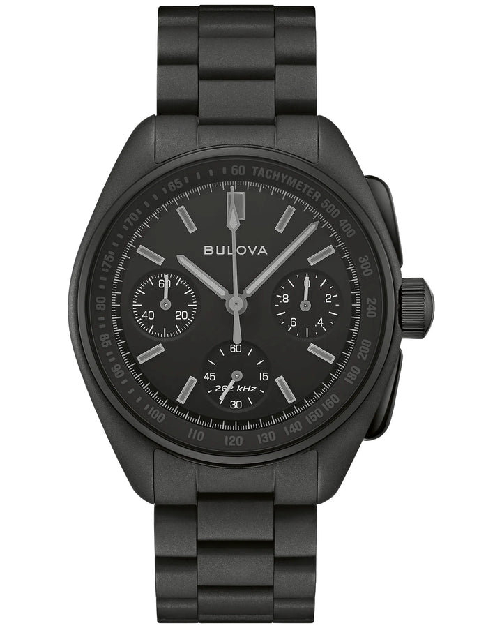 Bulova Lunar Pilot Black Hole 41.2mm High Performance Quartz Watch 98A335