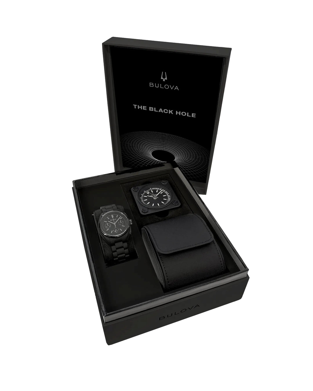 Bulova Lunar Pilot Black Hole 41.2mm High Performance Quartz Watch 98A335