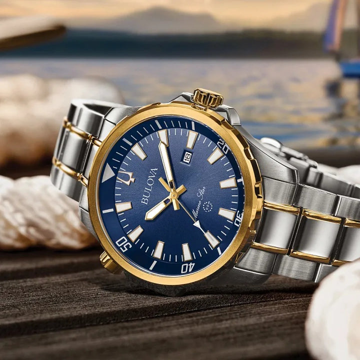 Bulova Marine Star 44mm Quartz Watch 98B384