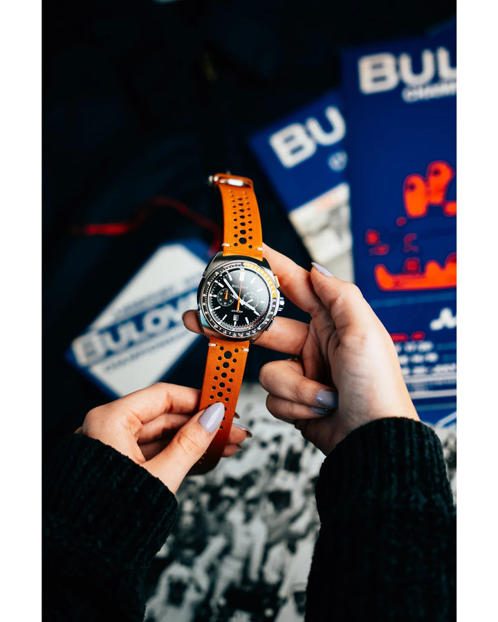 Bulova Racer 42mm Quartz Watch. 98B427