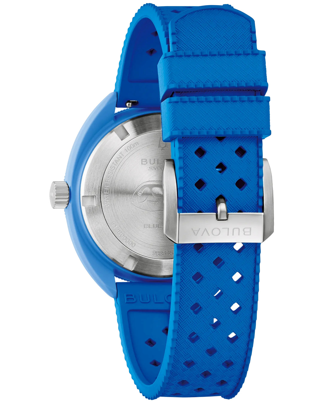 Bulova Snorkle Blue Tang Fish 41mm Quartz Watch. 98B445