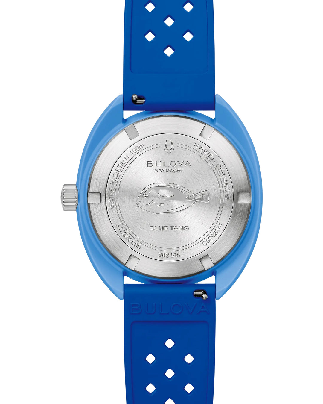 Bulova Snorkle Blue Tang Fish 41mm Quartz Watch. 98B445