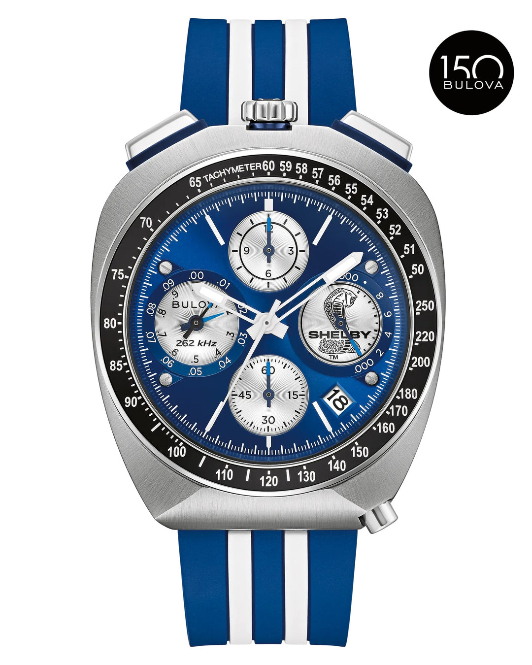 Bulova SHELBY® Racer Chronograph Limited Edition 43mm Precionist Watch. 98B452