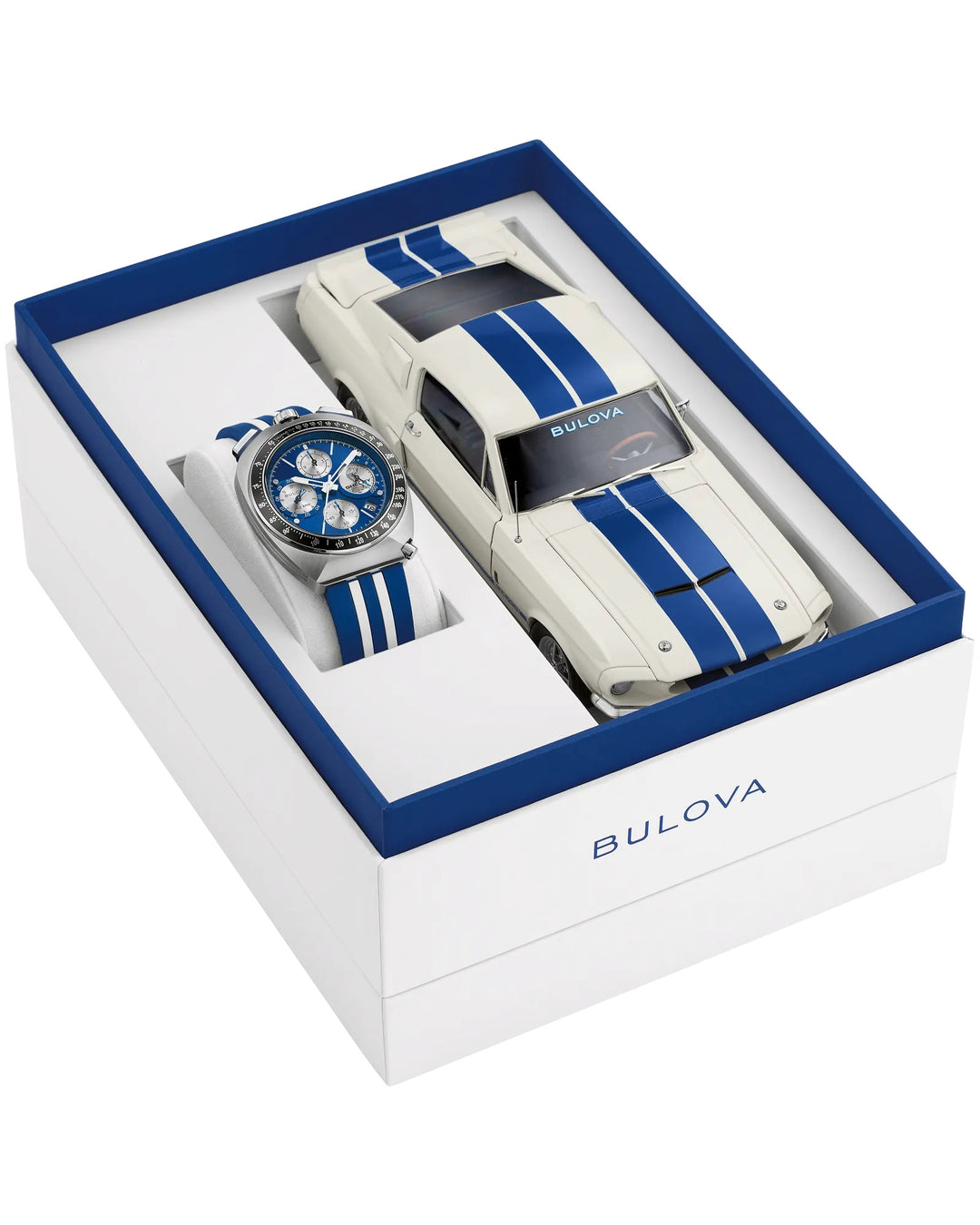 Bulova SHELBY® Racer Chronograph Limited Edition 43mm Precisionist Watch 98B452