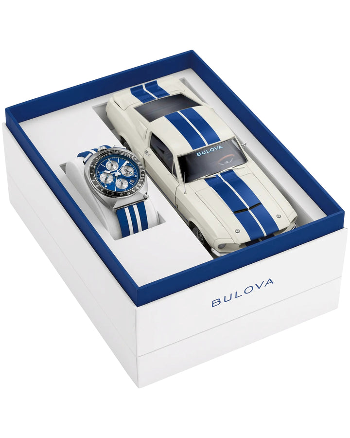 Bulova SHELBY® Racer Chronograph Limited Edition 43mm Precisionist Watch 98B452
