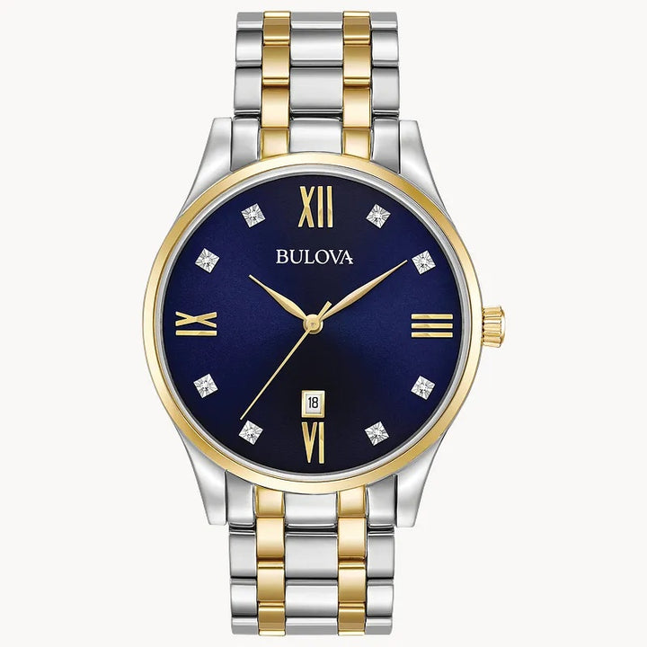 Bulova Diamond Classic 40mm Quartz Watch. 98D130