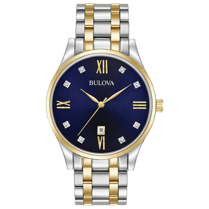 Bulova Diamond Classic 40mm Quartz Watch 98D130