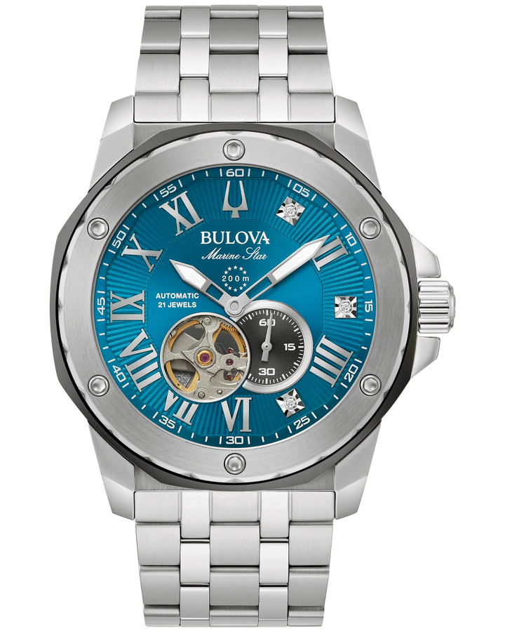 Buova Marine Star 45mm Automatic divers Watch. 98D184

Steel/Turquoi