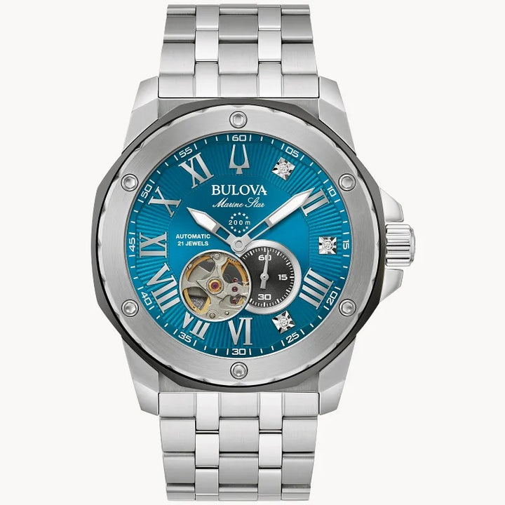 Buova Marine Star 45.5mm Automatic divers Watch.98D184