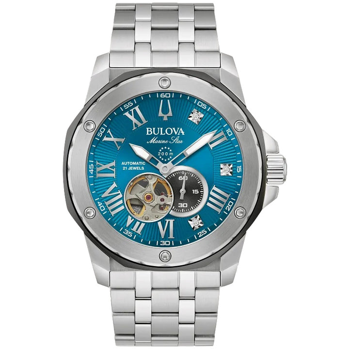 Buova Marine Star 45.5mm Automatic divers Watch.98D184