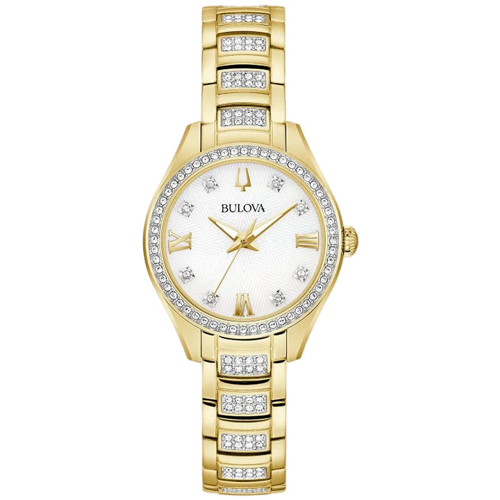 Bulova Crystal Quartz Watch 98L306