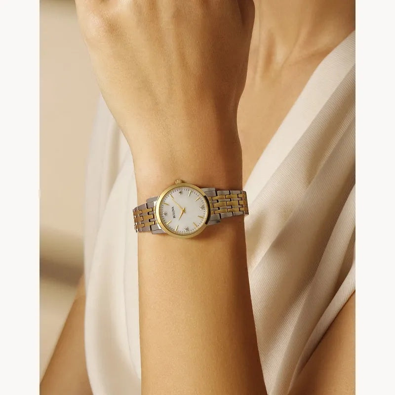 Bulova Classic 27mm Quartz Watch 98P115 - Silver/Steel