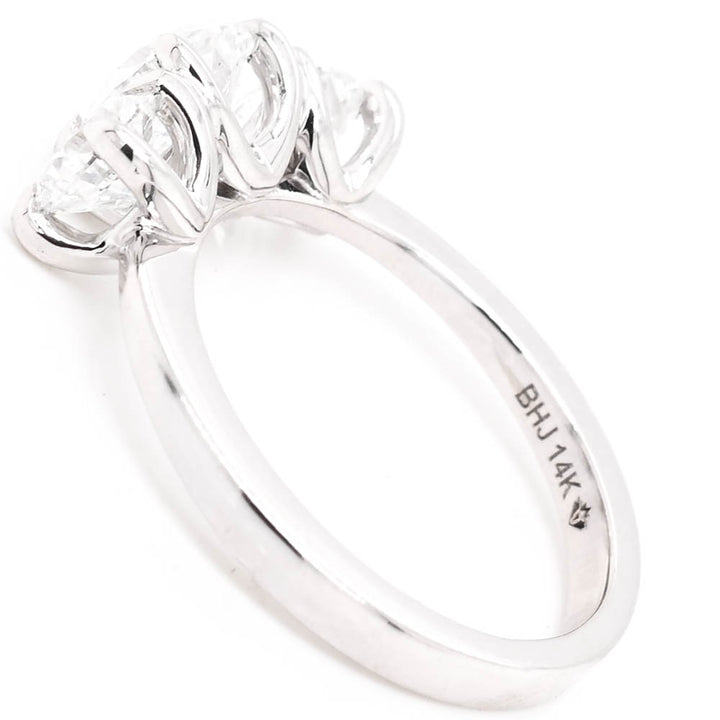 14KT White Gold 2.50CTW Round Brilliant LAB Created Diamond Engagement Ring.