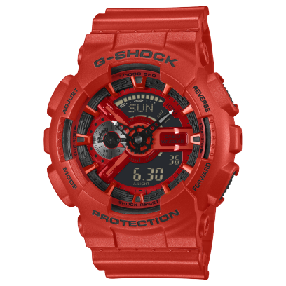 G-Shock Analog/Digital 110 Series Watch. GA110RRB-4A