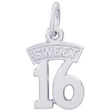 Rembrandt Charms Sterling Silver Sweet 16 Charm.